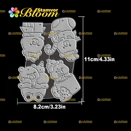 Original Lovely Christmas Kapibalas Cutting Dies