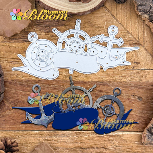 Original Lovely Navigation Father's Birthday Retro Banner Cutting Dies