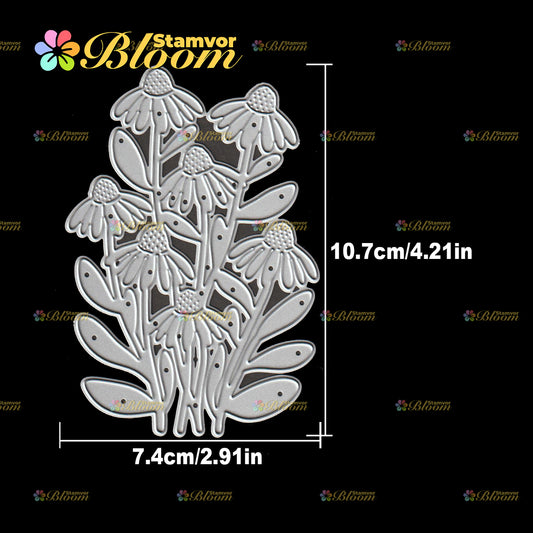 Original Lovely Daisy Flowers Bunch Cutting Dies