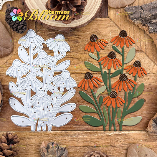 Original Lovely Daisy Flowers Bunch Cutting Dies